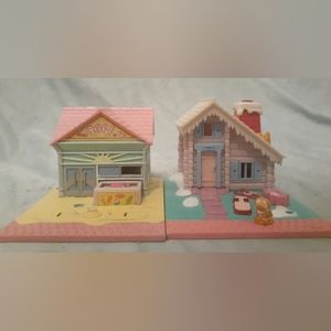 Polly Pocket 1993 Beach Cafe & Ski Lodge by Bluebird Toys